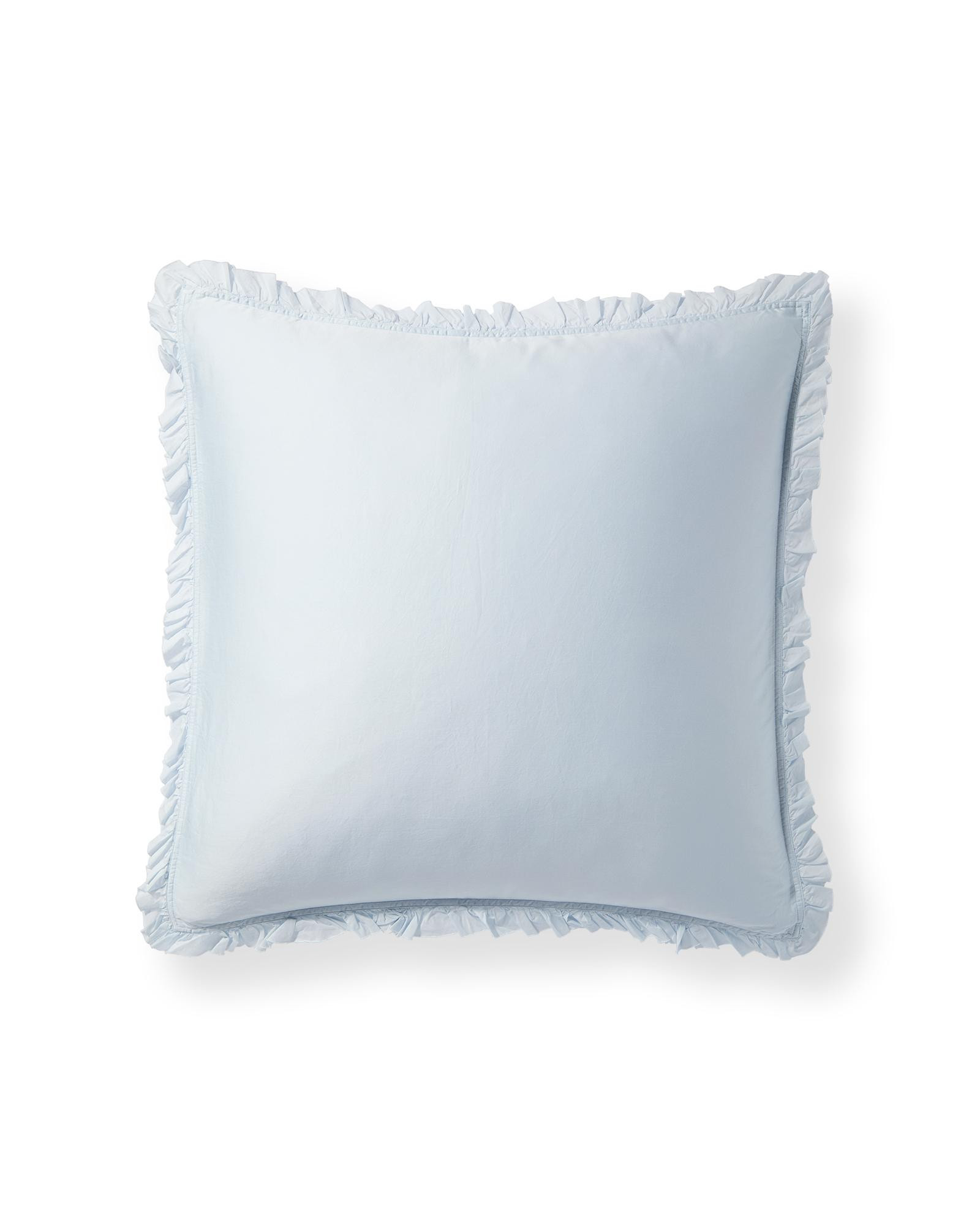 Clairmont Sateen Sham – Euro - Sky | Serena & Lily | Serena and Lily