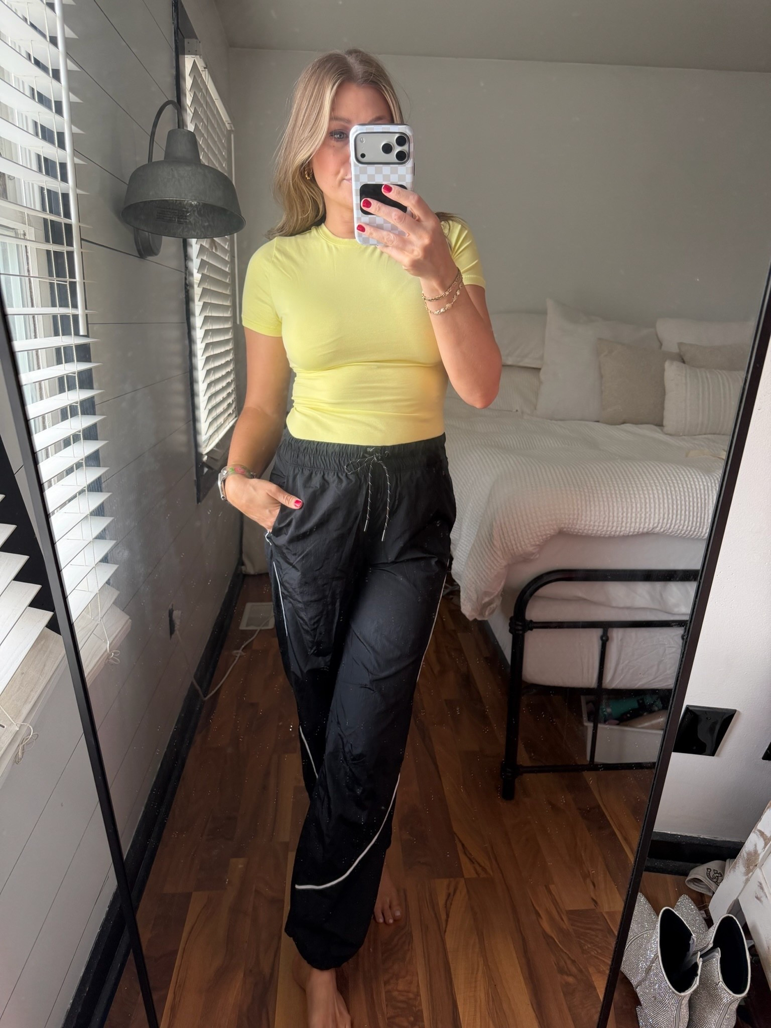 Absolutely obsessed with walmart clothing lately! These fitted tees are so cute and comfortable and smoothing! And I love a good track pant! 

walmart clothing athleisure wind pants wind suit track pants track suit shaping top smoothing shirt the savannahk 

 #LTKgrwm #LTKootd