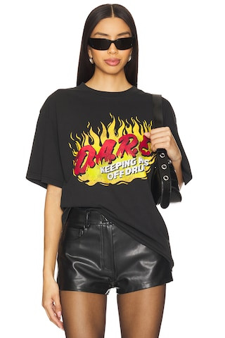 Philcos D.A.R.E. Fire Boxy Tee in Black Pigment from Revolve.com | Revolve Clothing (Global)