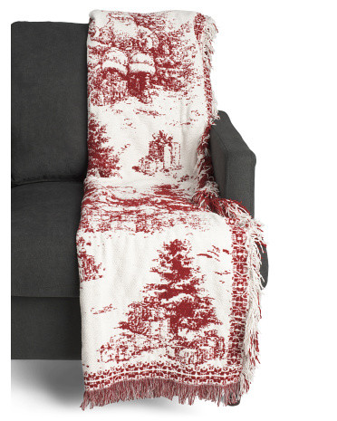 Santa Toile Tapestry Throw | Pillows & Decor | Marshalls | Marshalls