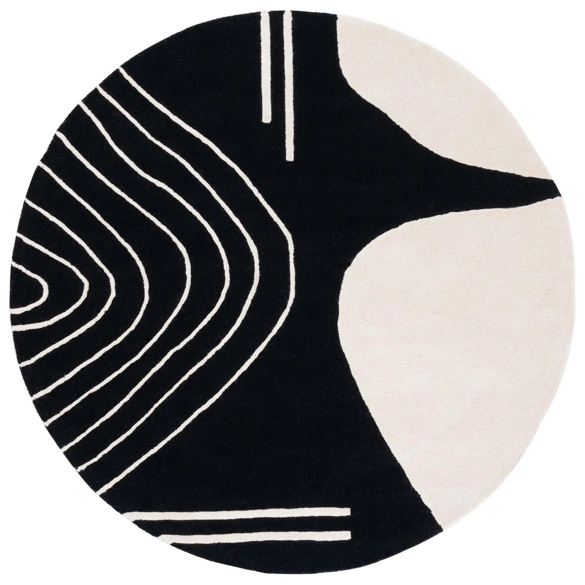 Arabelle Rodeo Drive 860 Area Rug In Black / Ivory | Wayfair North America