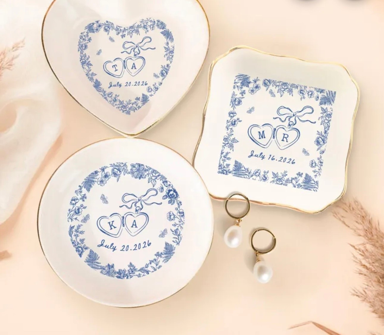 Bridal something blue ring dish. Bridal ring dish gift  

#LTKWedding