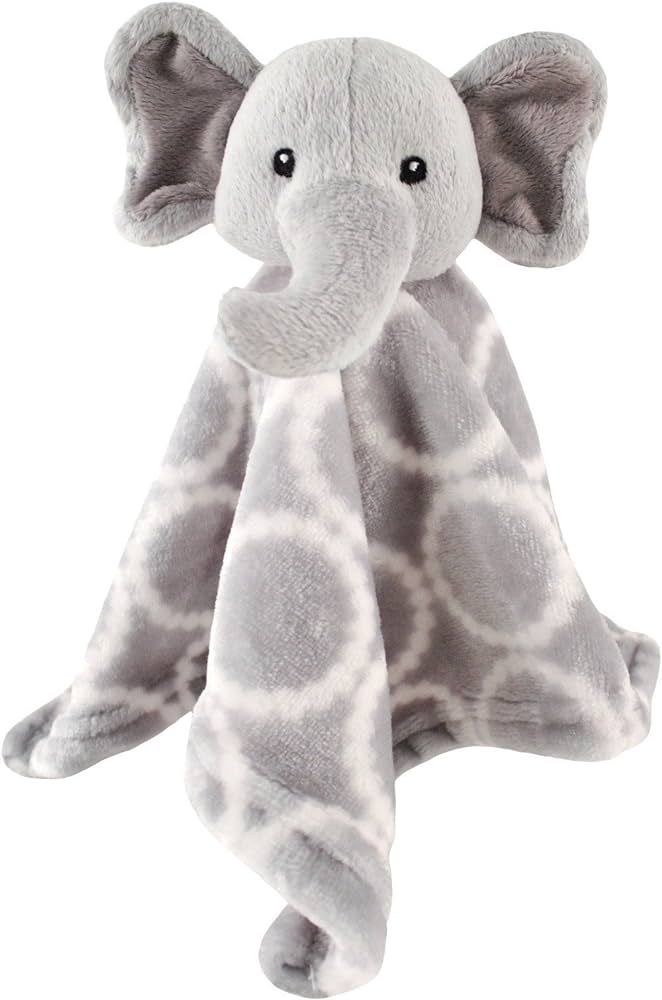 Hudson Baby Unisex Baby Animal Face Security Blanket, Elephant, One Size | Amazon (US)