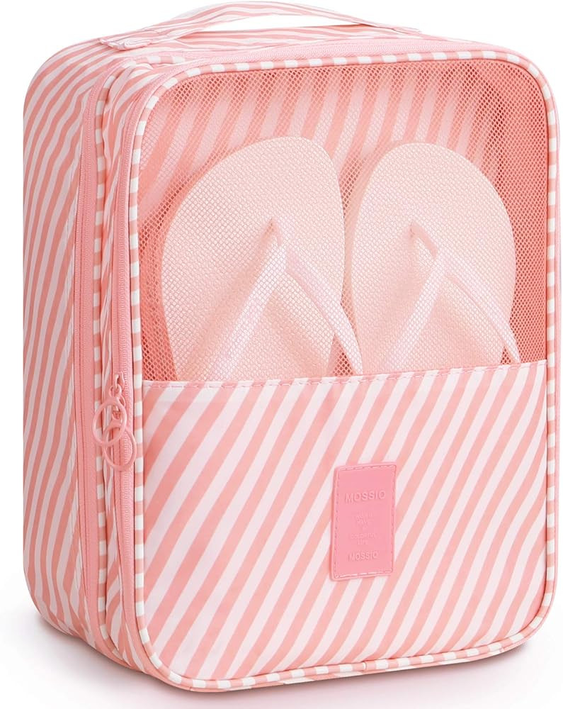Mossio Shoe Bag Holds 3 Pair of Shoes for Travel and Daily Use Storage Pouch | Amazon (US)