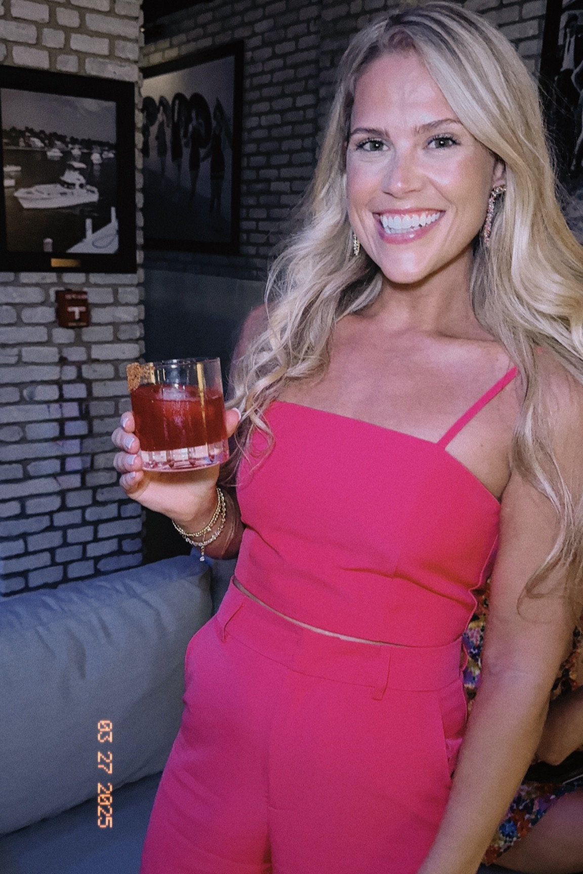 Birthday outfit, hot pink matching set 