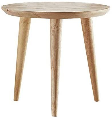 WoodShine Side Table Small Round Solid Wood Sofa Table End Tables Accent Nesting Coffee Table Nat... | Amazon (US)