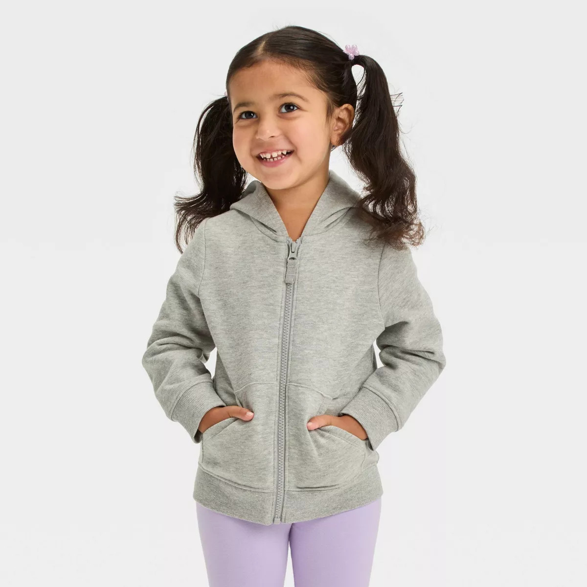 Toddler Girls' Fleece Zip-Up Sweatshirt - Cat & Jack™ | Target