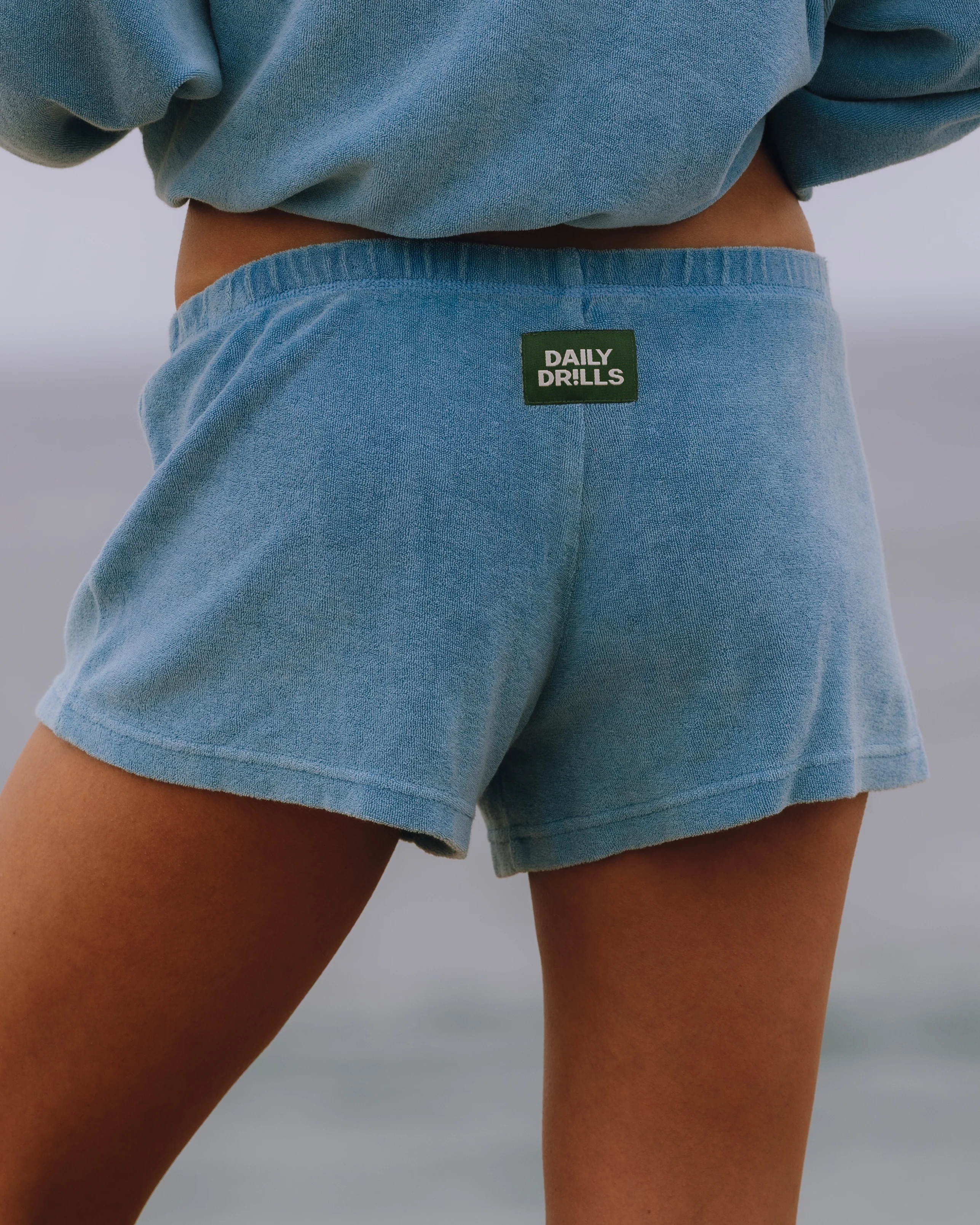 Terry Micro Shorts - Sunbleached Malibu | Daily Drills LLC