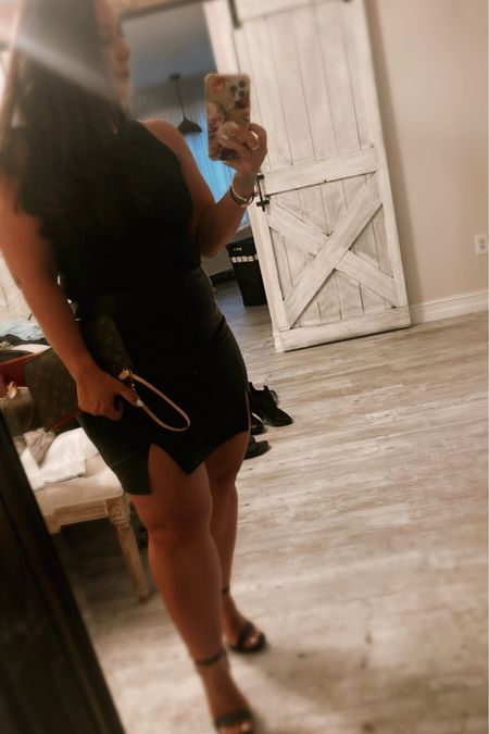 40 & FABULOUS #black #nightout #blackoutfit #leatherskirt #bodysuit #bcbgheels #mama #amazon #amazonfinds 

#LTKcurves #LTKFind #LTKstyletip