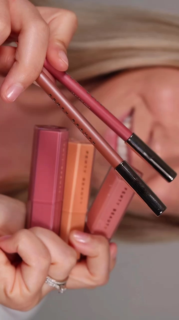 New Fenty Beauty  trace’d out lip liners + gloss bomb stix! Which lip combo is your favorite? 1, 2, or 3? I personally love the first 2 the most on me! 

Combo 1: pnut butta lip liner + two’lip kiss gloss bomb stix
Combo 2: thugz blush too lip liner + blaz’d donut gloss bomb stix 
Combo 3: thugz blush too + is it fu$$y gloss bomb stix 

Fenty beauty, lip swatch, lip combo, lip gloss, new makeup, viral makeup, trending makeup

#LTKStyleTip #LTKVideo #LTKBeauty