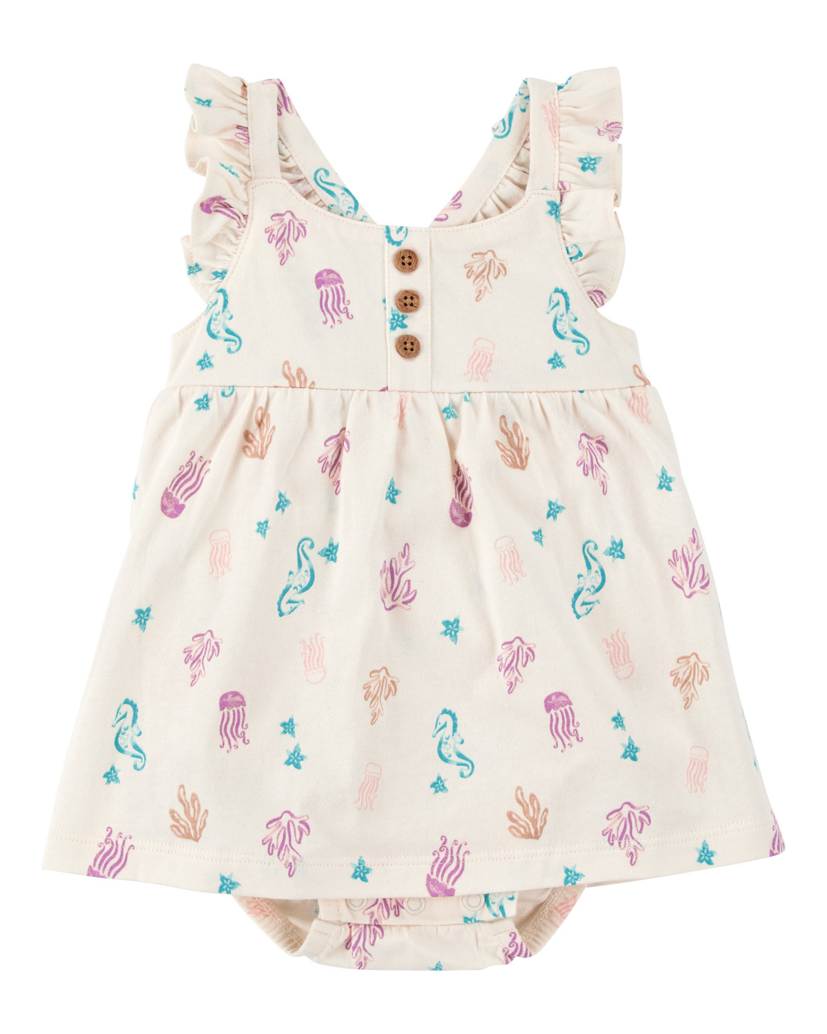 Baby Girl Sea Print Cotton Sunsuit - Carter's | Carter's | Carter's Inc