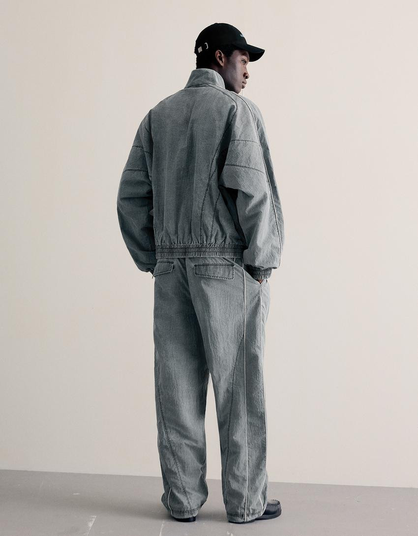 Washed technical jacket - Jackets - Women | Bershka UK