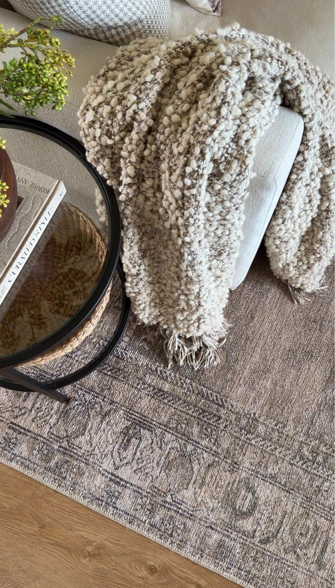 An all around cozy combination! This wool throw is by far one of my favorites and has been a top seller for years now. Perfect paired with this gorgeous rug, and perfect for all seasons, but especially fall!

#LTKHome