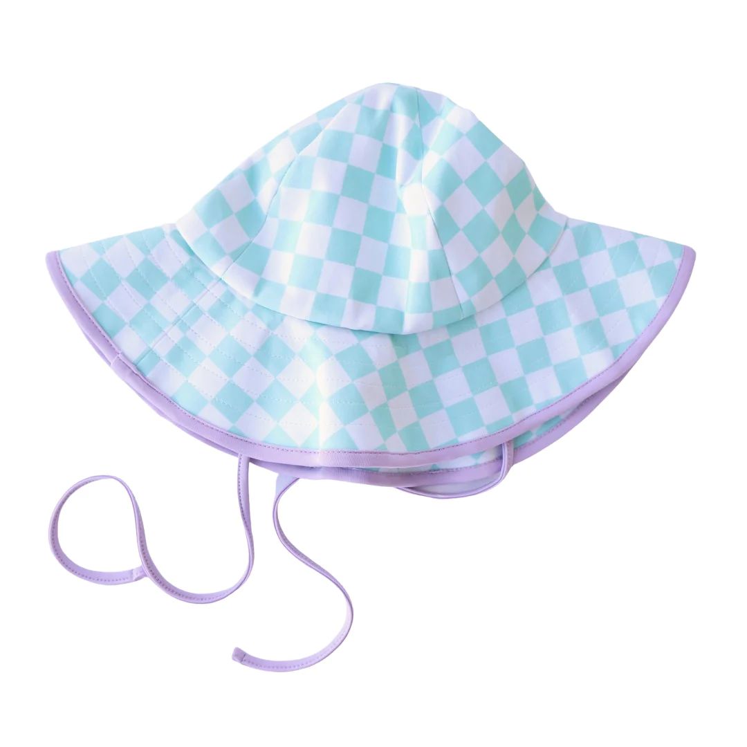 Printed Sun Hat | All Checked Out | Caden Lane