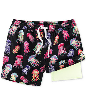 Big Boys Don't Be Jellies Swim Trunks | Macy's