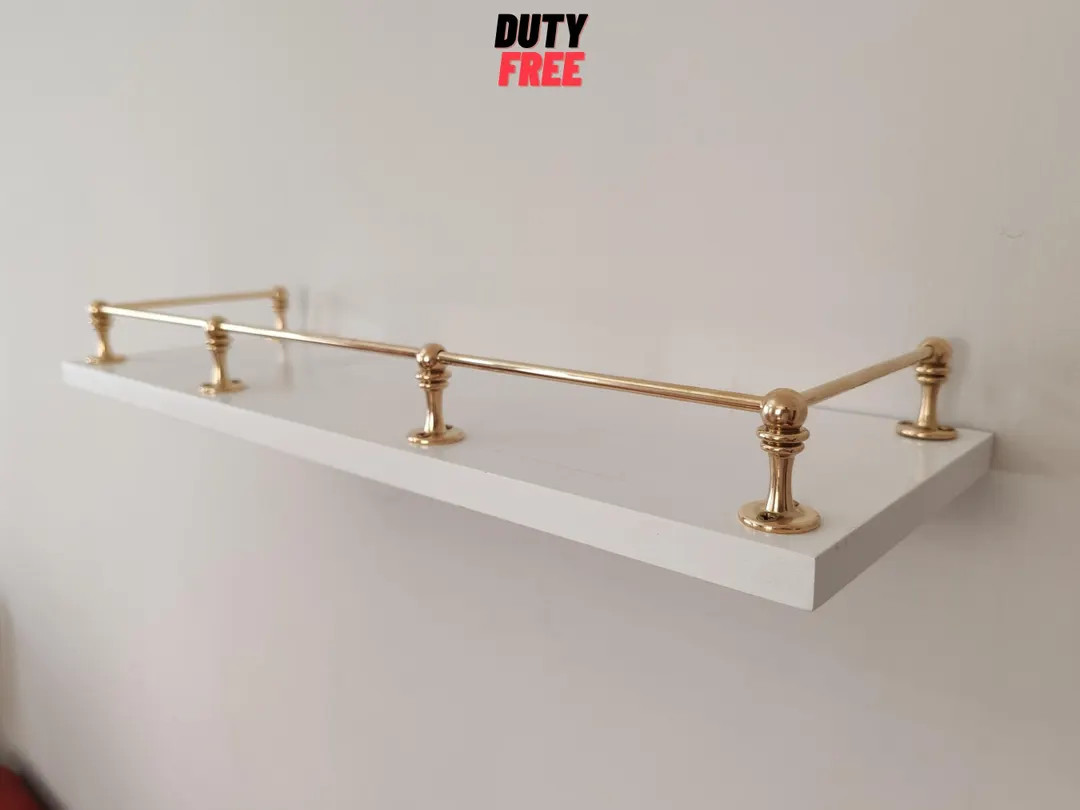 Unlacquered Brass Gallery Rail / Bookshelf Tipping Rail - Etsy | Etsy (US)