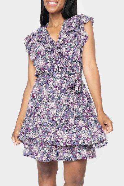 Ruffles For Days Wrap Dress With Belt | Gibson