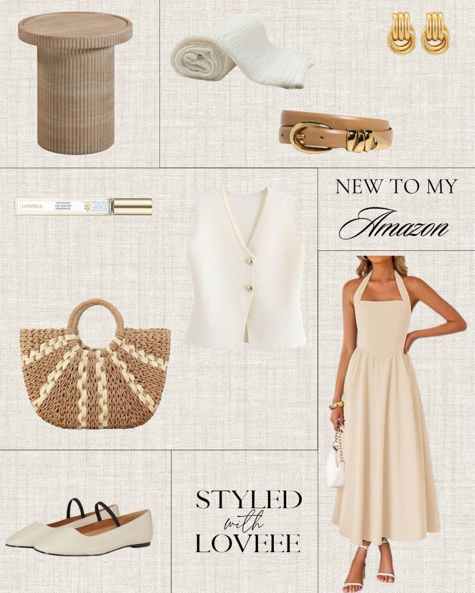 All the soft neutrals that just landed in my Amazon cart this week.
From the woven bag to the structured vest and those chic little flats — I’m building out my summer capsule one elevated basic at a time. 

 #LTKStyleTip #LTKFindsUnder100 #LTKFindsUnder50