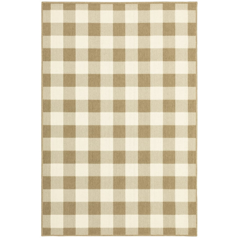 Avalon Home Mackinaw Gingham Check Indoor/Outdoor Area Rug | Walmart (US)