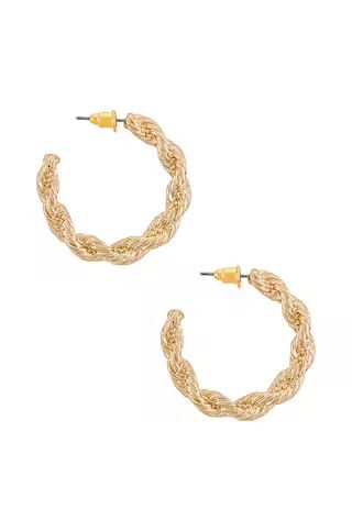 petit moments Lucila Hoop Earrings in Gold from Revolve.com | Revolve Clothing (Global)