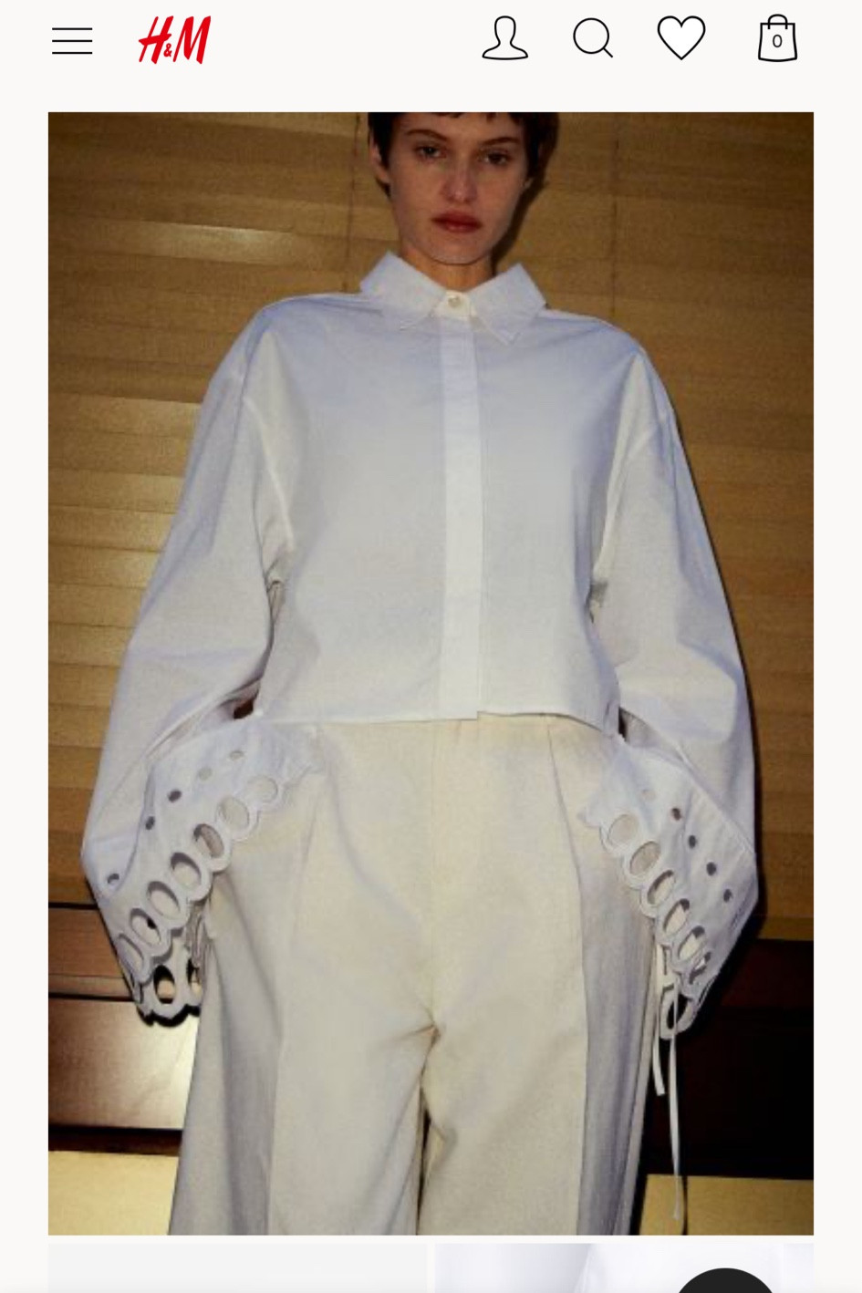 H&M Eyelet Detail Shirt 

#LTKSeasonal #LTKstyletip