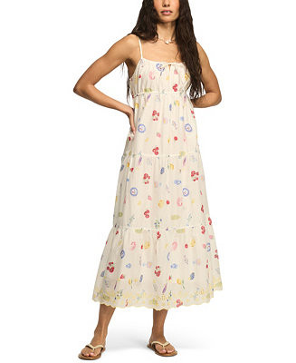 Lucky BrandWomen's Printed Eyelet Tiered Cotton Midi Dress | Macy's