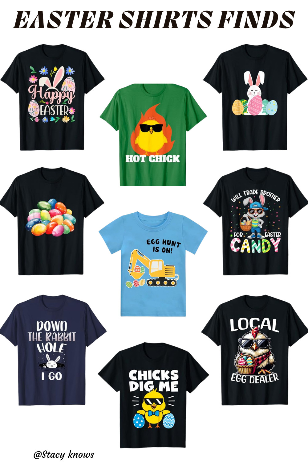 Hop into the holiday spirit with these adorable Easter shirt finds! Whether you're looking for something classic, whimsical, or a little bit punny, these picks are perfect for egg hunts and family brunch.

Click the link in my bio to shop the full collection and find your favorite style before they’re gone!
#EasterStyle #Easter2026 #LTKseasonal #HolidayFashion #SpringStyle #EasterOutfits #GraphicTees #SpringOOTD #EasterEggHunt #FestiveFashion 

 #LTKFestival #LTKSaleAlert #LTKKids