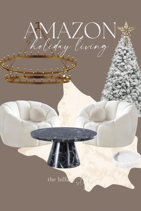 Amazon holiday living

Chandelier. Mirror. Tree. Tree topper. Chair. Rug. Coffee table. Blanket. Marble tray. Amazon home. Amazon decor. 

#LTKhome #LTKHoliday #LTKSeasonal