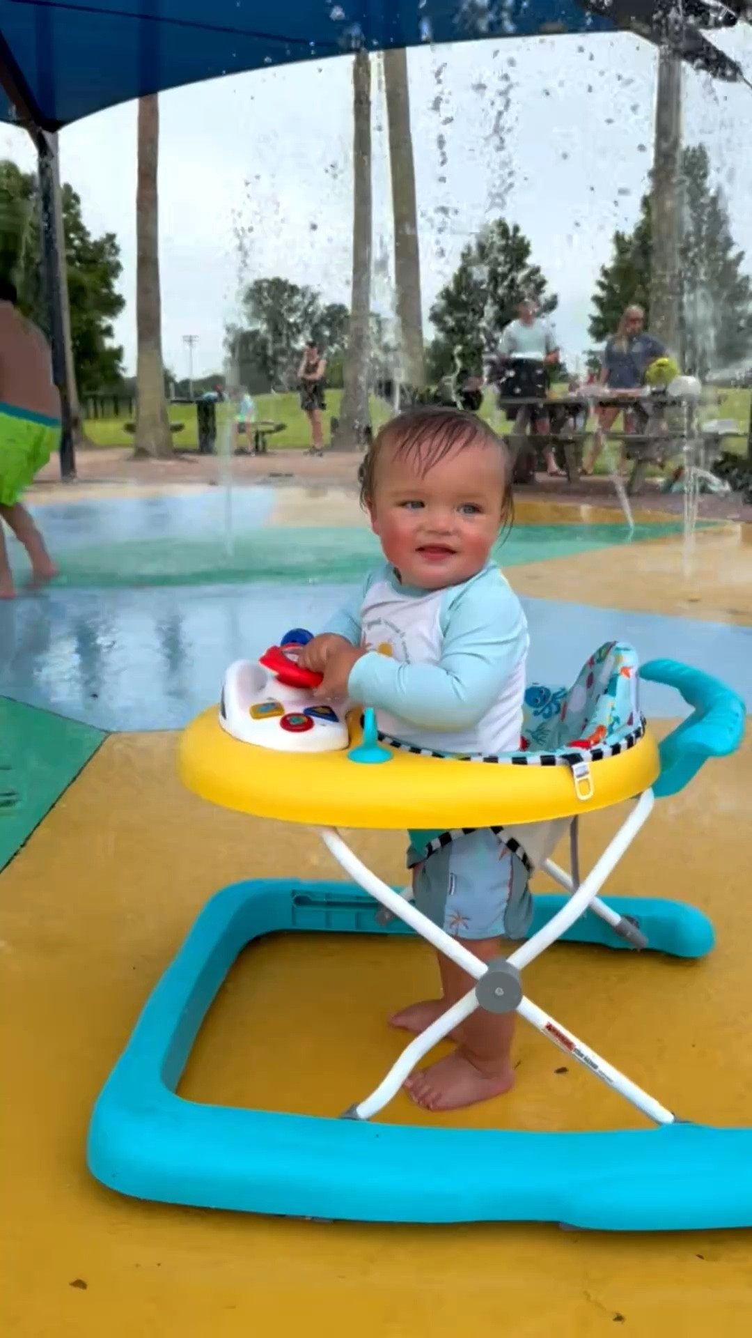 The ultimate summer hack ✨ the walker at the splash pad ✨  

#LTKmomlife #LTKKids #LTKBaby