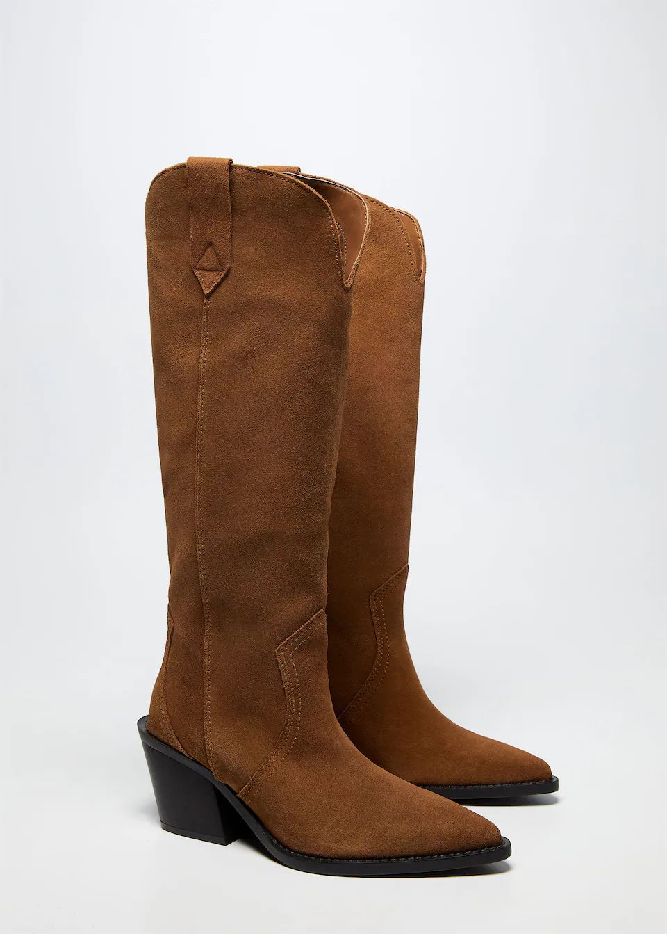 Cowboy leather boots | MANGO (US)