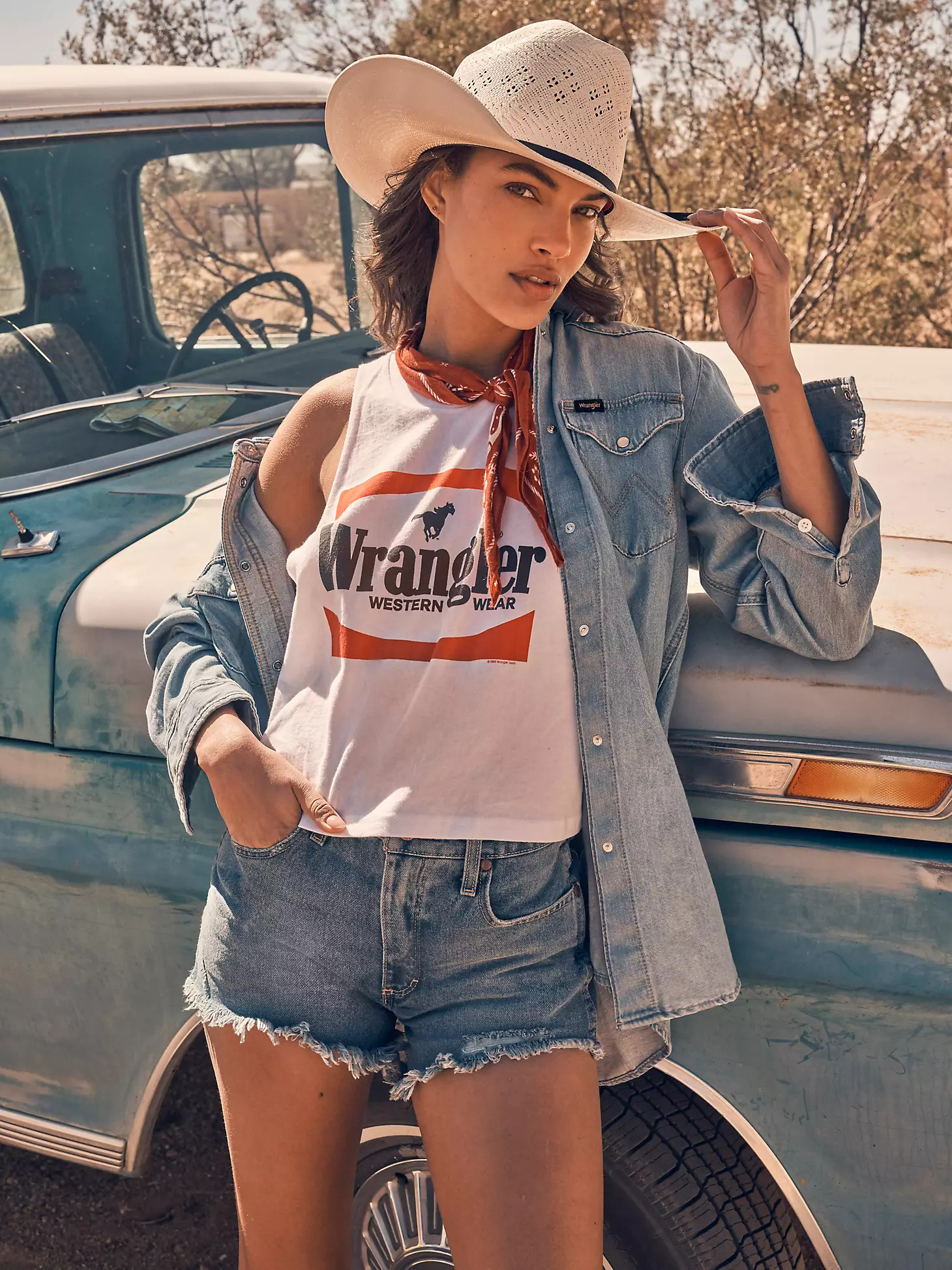 Women's Wrangler Festival Crop Graphic Tank | Wrangler