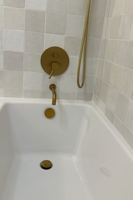 Gold tub spout & drain 🫧

#LTKhome