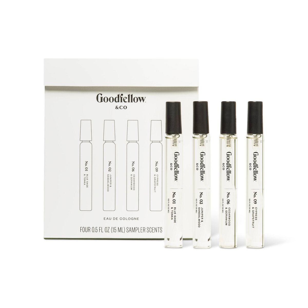 Men's Cologne Sampler Set - Trial Size - 0.5 fl oz/4ct - Goodfellow & Co™ | Target