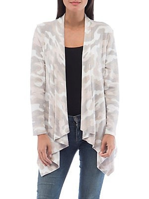 Amie Camo-Printed Open Cardigan | Lord & Taylor