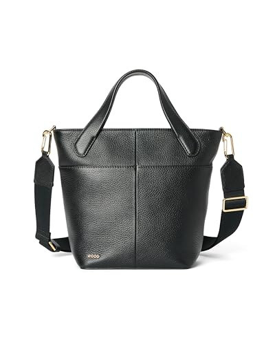 ECCO City Small Leather Tote Bag, Black | Amazon (US)