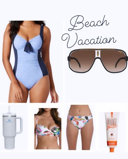 Women’s swimsuit, beach, vacation, sunglasses, Stanley cup

#LTKSwim #LTKxNSale #LTKSeasonal