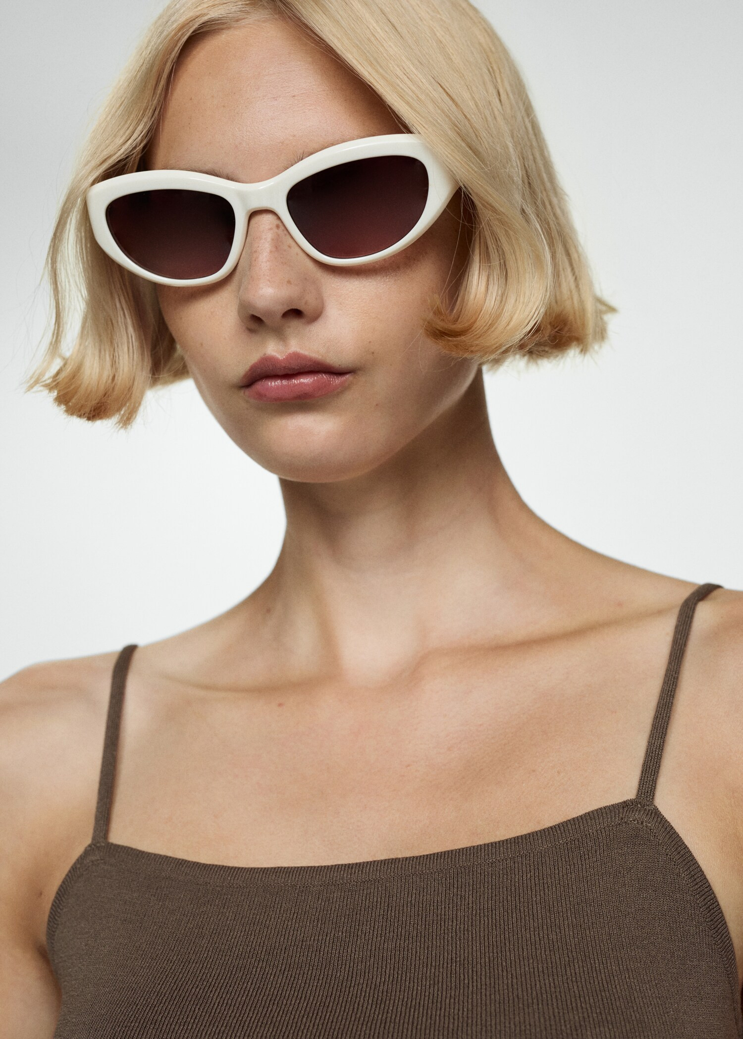 Knit strap top - Woman | MANGO United Kingdom | MANGO (UK)