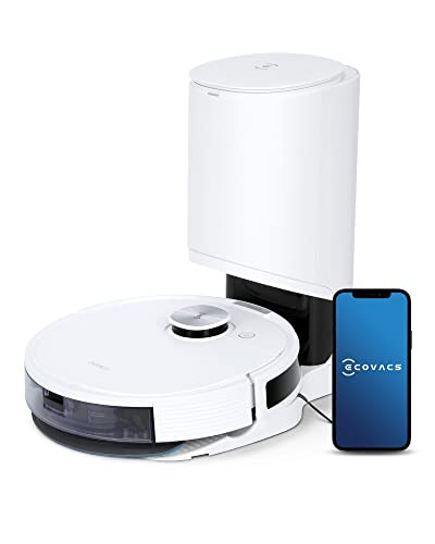 ECOVACS DEEBOT N10 PLUS Robot Vacuum and Mop Combo with Auto-Empty Station, Hands-Free Cleaning for 60 Days, 3800Pa Suction, 330mins Max Run-time, Precision Mapping with Lidar & dToF Sensors, White, Carpet,Floor | Amazon (US)