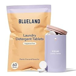 BLUELAND Laundry Detergent Tablet Starter Set - Plastic-Free & Eco Friendly Alternative to Sheets... | Amazon (US)