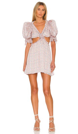 Phoebe Mini Dress in Blue | Revolve Clothing (Global)