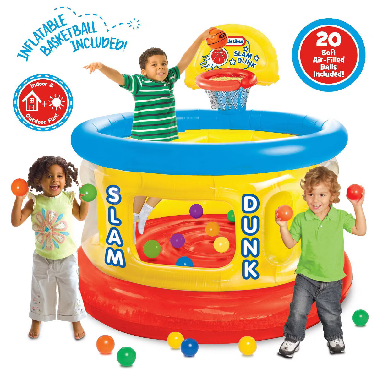 Little Tikes Slam Dunk Big Ball Pit with 20 Air-Filled Balls | Target