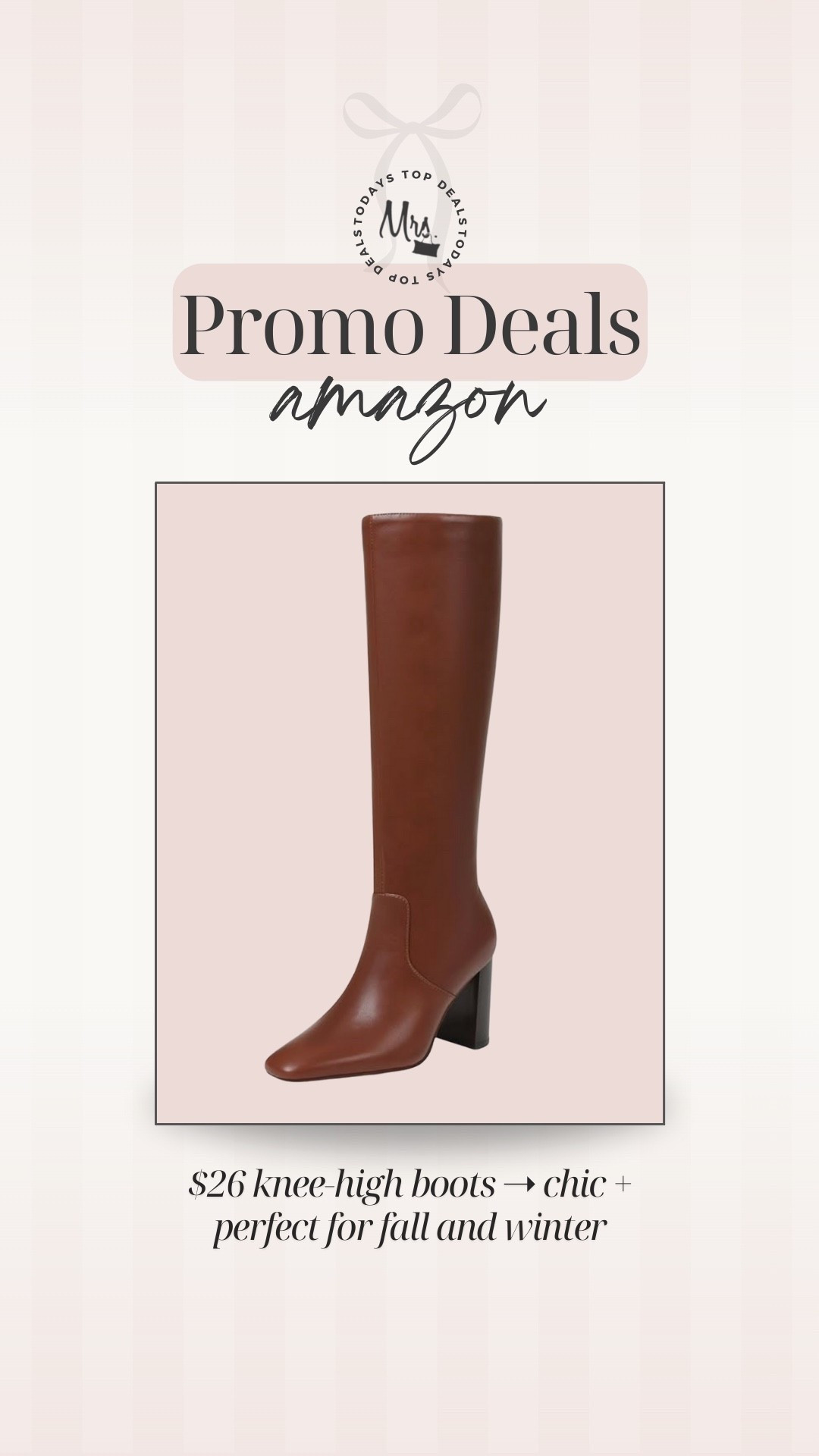$26 knee-high boots ➝ chic + perfect for fall and winter! Save at checkout!! 

#LTKFindsUnder50 #LTKGiftGuide #LTKSaleAlert