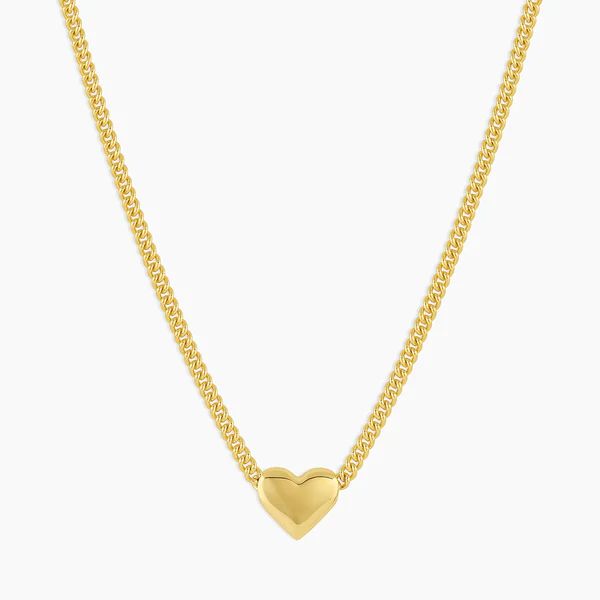 Lou Heart Charm Necklace | Gorjana