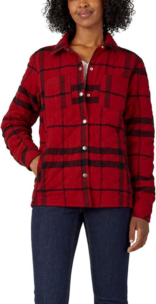 Dickies Women's Quilted Flannel Shirt Jacket | Amazon (US)