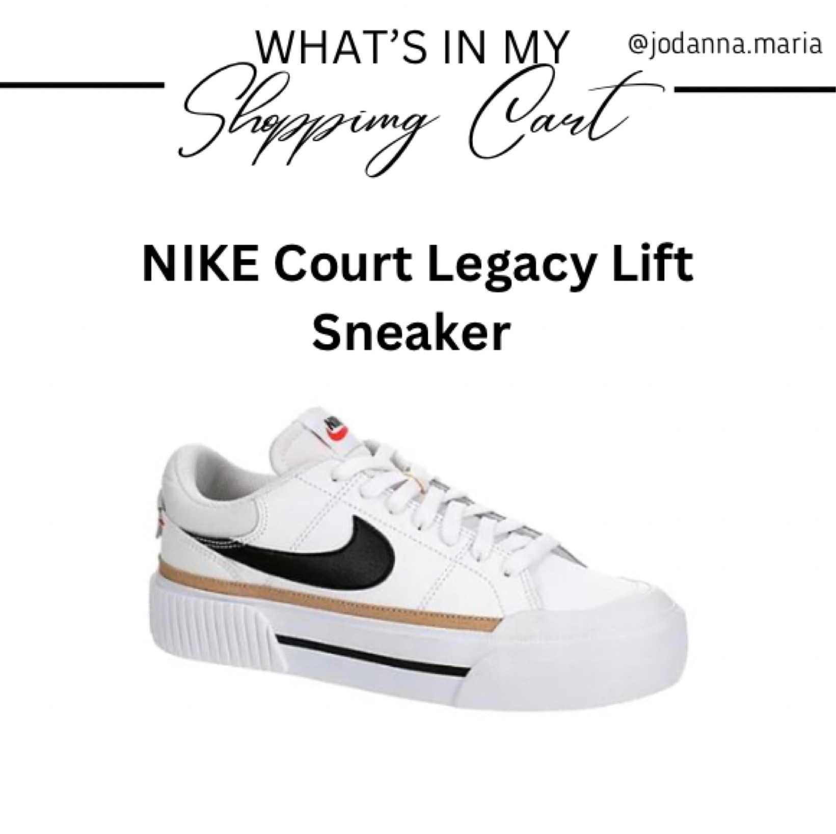 Nike Court Legacy Lift Trainers - White/Black