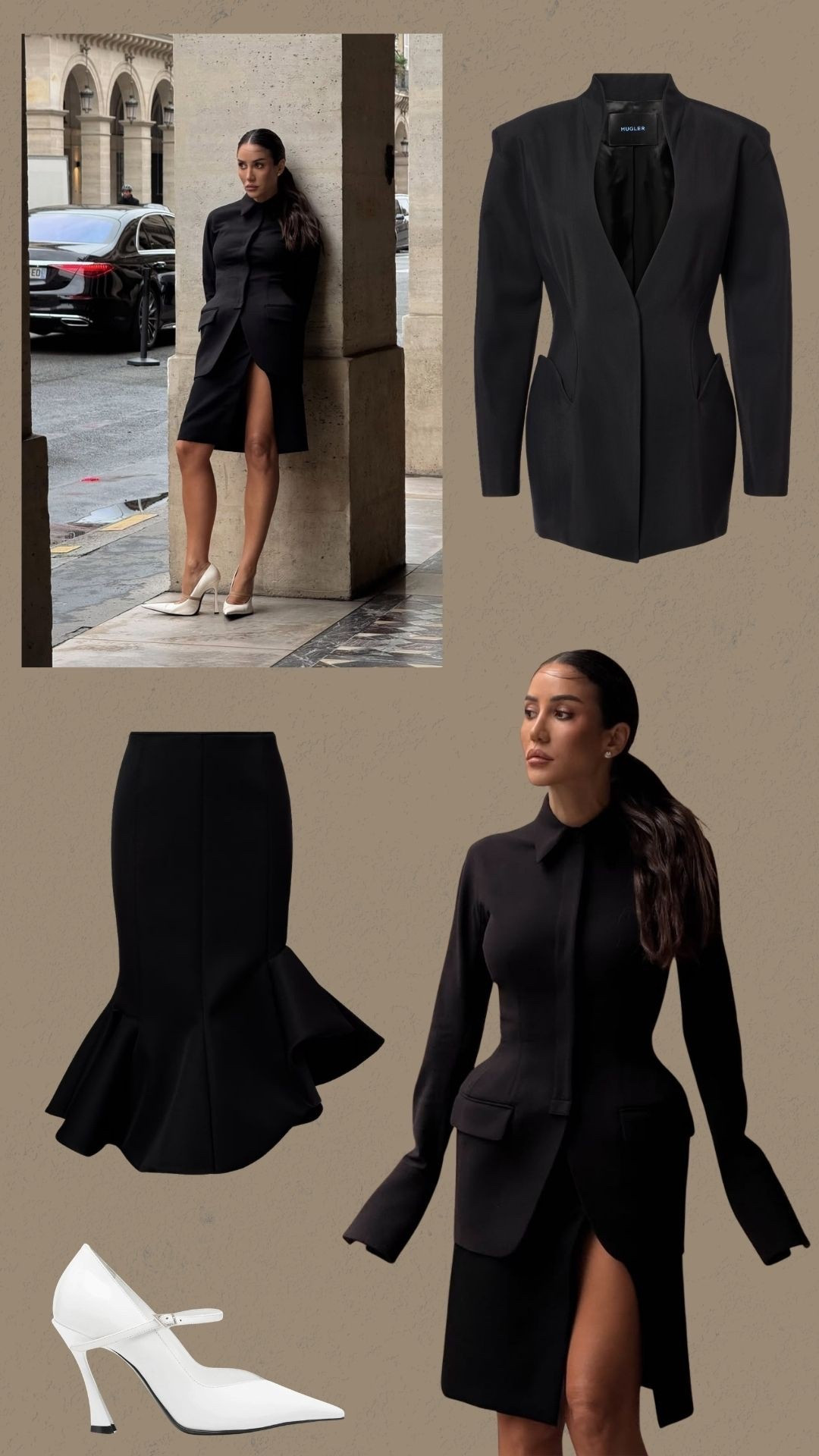 Mugler look #pfw 

#LTKootd