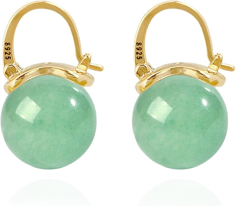 OwMell Elegant 925 Sterling Silver Pearl Drop Earrings Dangle Stud Gold Plated Earrings for Women... | Amazon (US)