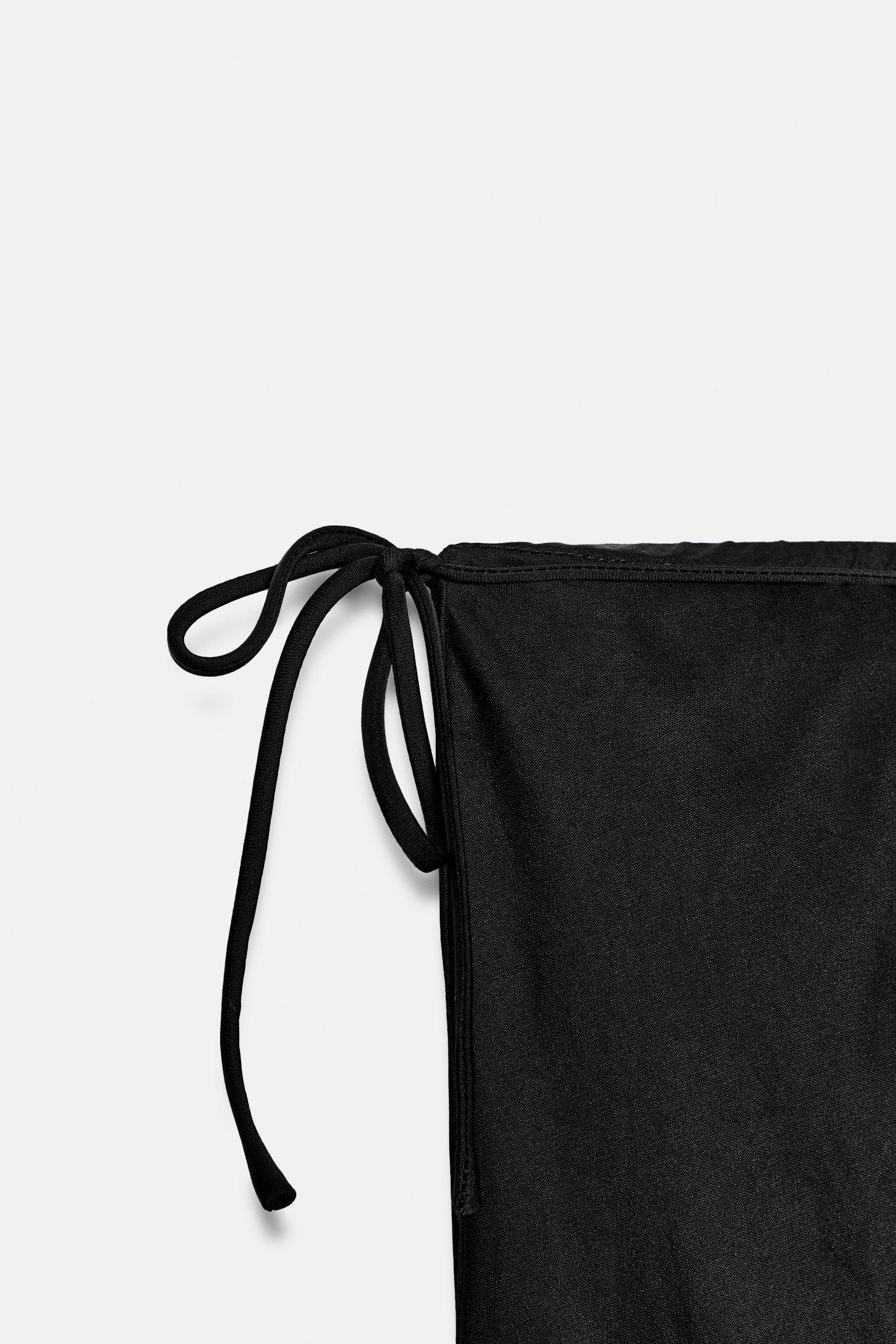 ZW COLLECTION EMBROIDERED SATIN TROUSERS | Zara UK