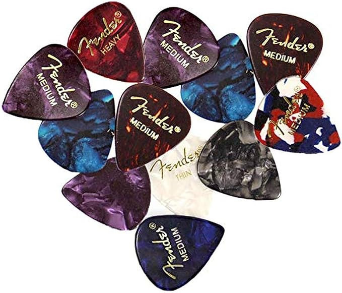 Fender Premium Picks Sampler - 12 Pack Includes Thin, Medium & Heavy Gauges (Austin Bazaar Exclus... | Amazon (US)
