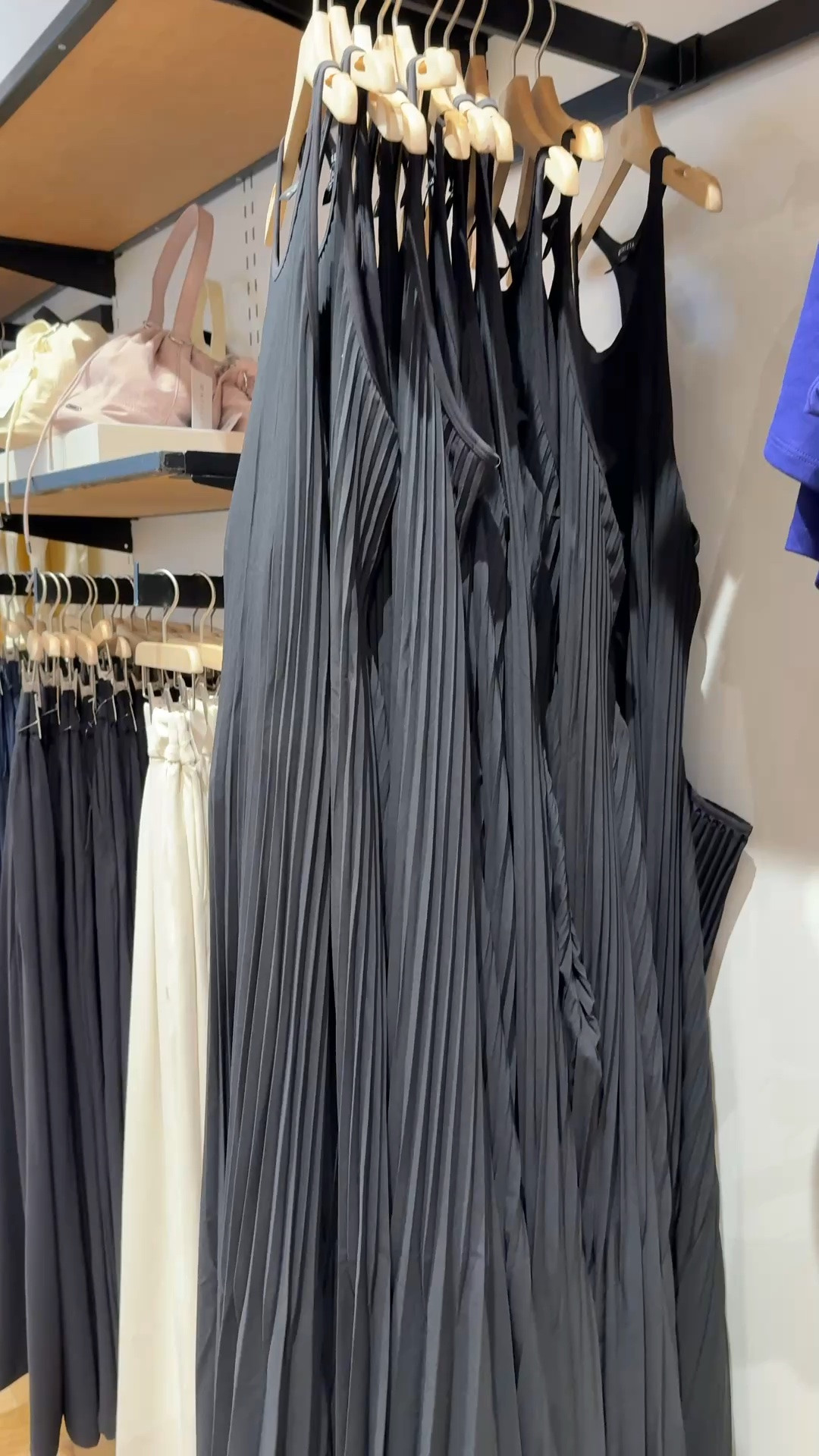 This pleated dress is athletic material and has a built in shelf bra! True to size, I would get XS.

#LTKPetite #LTKOver40 #LTKootd